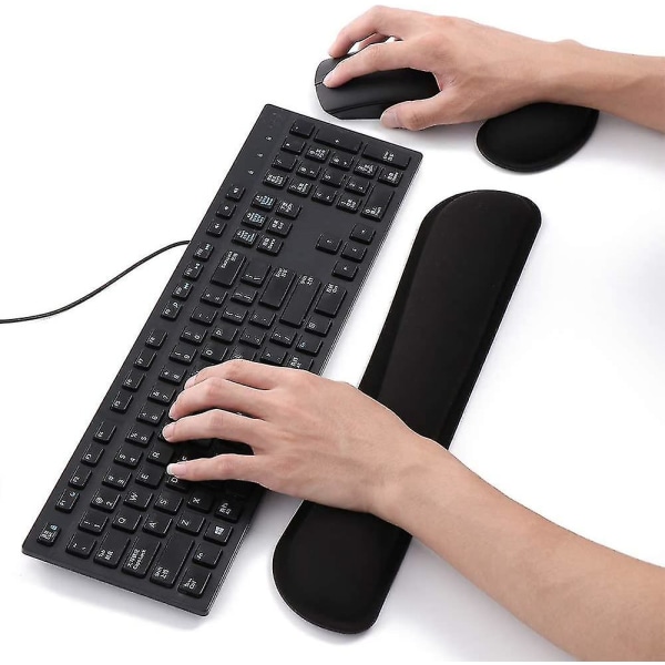 Tangentbord Handledsstöd, Ergonomiskt handledsstöd för tangentbord och mus, Memory Foam