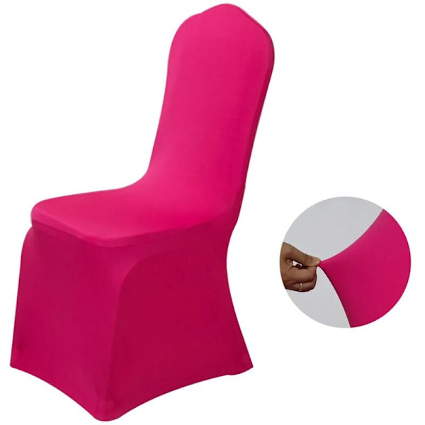 Stretchiga stolsöverdrag, elastiska stolsöverdrag, stolsöverdrag för gungor, stretchöverdrag med elastiskt band, eleganta stolsöverdrag rosa röda