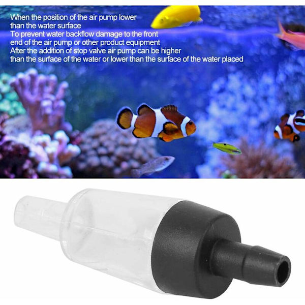 Akvarietilbehør 20 stk. Luftpumpe Kontrolventil, Kontrolventil, Akvarium Tilbehør Tilbehør PVC Envejs Kontrolventil til