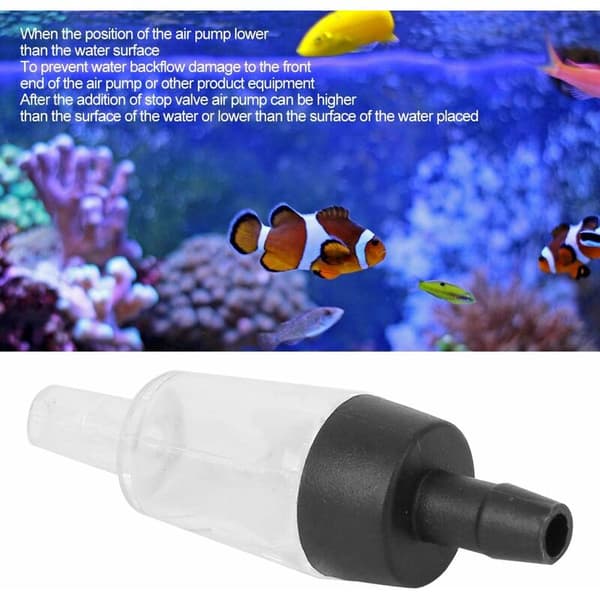 Akvarietillbehör 20 stycken Luftpump Backventil, Backventil, Akvarietillbehör Tillbehör PVC Envägs Backventil för