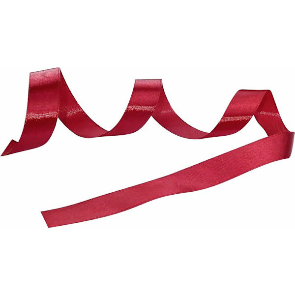 10 rullar dekorativt glänsande satinband - 20 mm x 22 meter - Rött - Kreativa projekt sykonst presentinslagning fest födelsedag