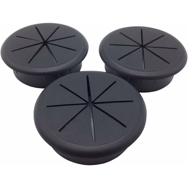 Triomphe Flexibla Kabelgenomföringar i Plast - Svart - Diameter: 60mm 3-pack