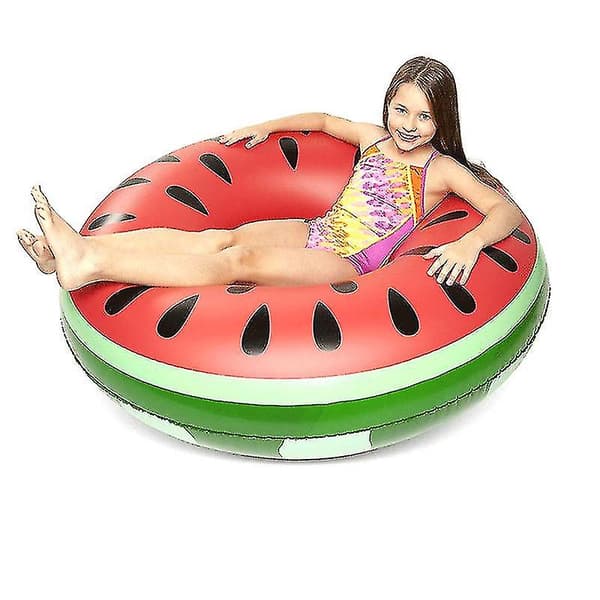 Uppblåsbar Badring Vattenmelon Pool Float Badring För Vuxna Barn-4（XL）