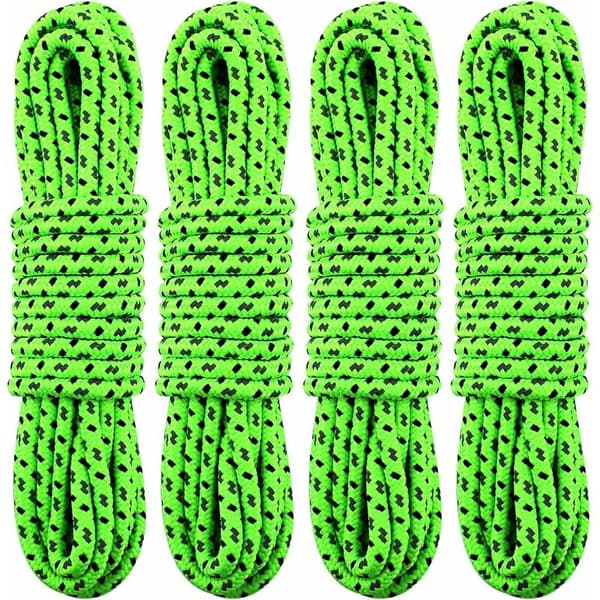 Tältlina, 4 stycken 10m tältlina, reflexsnöre för camping