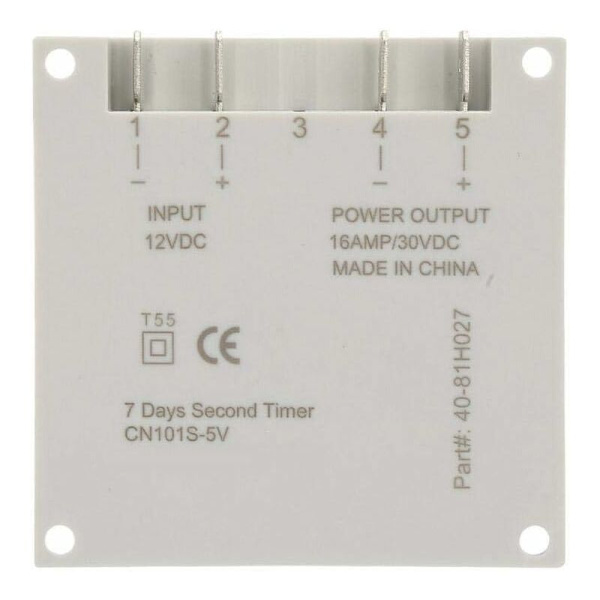 Programmerbar Mini Timer 1 Sekund til 168 Timer Elektronisk Automatisk Timer 5V 12V 24V 110V 220V Digital Væg/På Timer (12V DC)