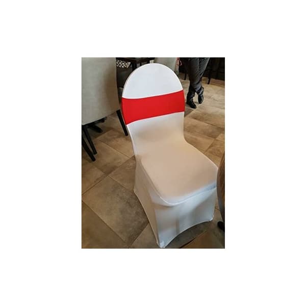 10 stk. elastisk stolebånd med spænde, til bryllup, stolebue lavet af Lycra, polyester og spandex, marineblå