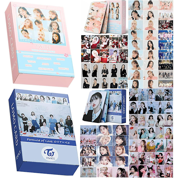 2pakker/110 stk Twice Fotokortsett Formula Of Love + Twice4 Lomo Kort Nytt Album Fotokort Fotokort Twice Merch Gave Til Fans Datter