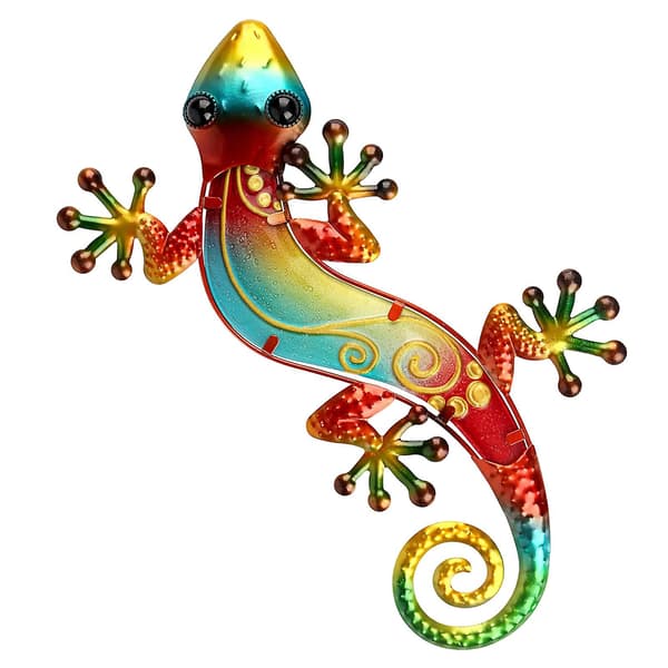 Smidda Järn Gecko Hem Väggupphängning Röd