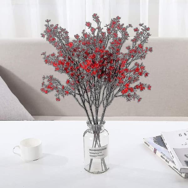 Konstgjord blomma - Röd 6 st (röd)
