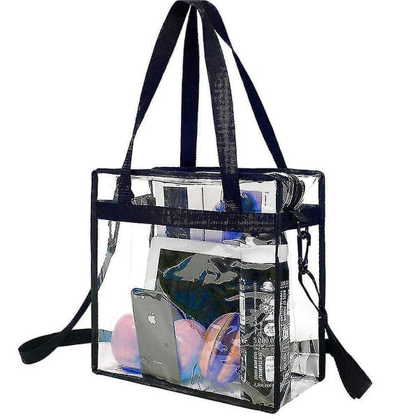 Stadium Security Travel & Gym Clear Bag Svart