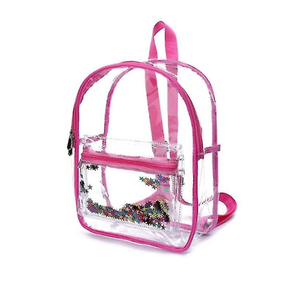 Transparent Visible Backpack Student School Bag Function Outdoor Picnic Backpack