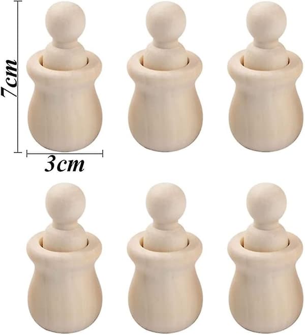 Träfigurer 10-pack Träfigurer för målning Träfigurdockor Oavslutade