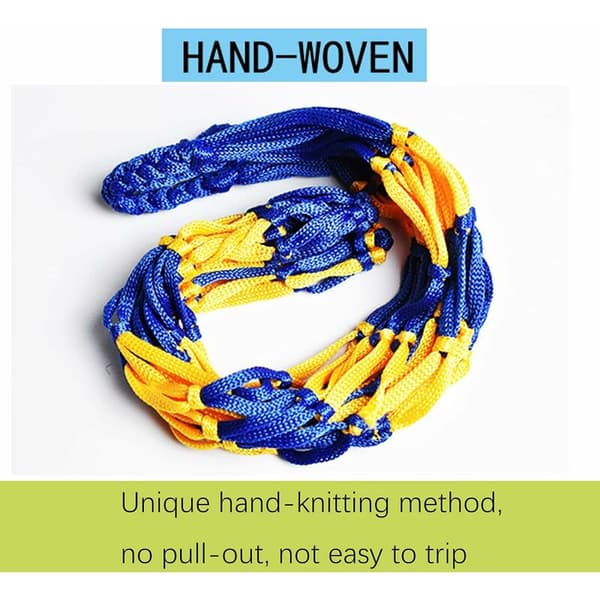 Bærbar fodboldnetpose 2 stk. nylon basketballnetpose nylonnetbold rugby netpose volleyball netpose sportsboldnetpose