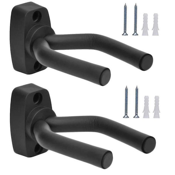 Gitarrhängare för vägg Gitarrväggställ 2-pack Håll gitarrväggkrokfäste Display Tioamy Gitarrvägg