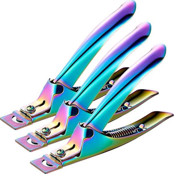 3 stycken falska nagelklippare Akrylnaglar Spetsar Klippare Rostfria Stål Nagelklippare Set Nagelfångare Trimmer Manikyrverktyg För Artificiell Gel
