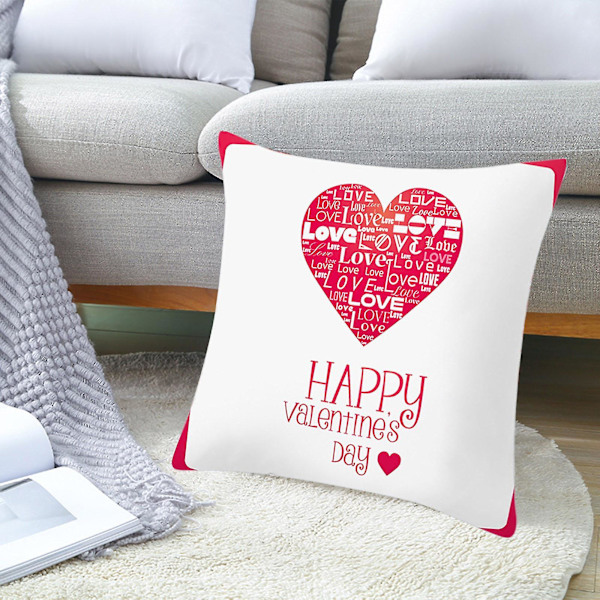 Valentine Home Decor Kuddeöverdrag Överlevde Familjen Kuddfodral Kuddöverdrag