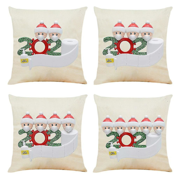 Hemma Jul Dekoration Kuddfodral Överlevde Familjen Kuddfodral Kuddfodral