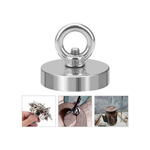 Super stærk magnet til fiskeri, stærk magnetisk søgemagnet, stærk neodymmagnet, fiskekrog bjærgningsmagnet (Breaka Way (kg): 30)