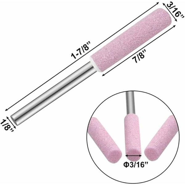 24-pack kedjesågslipstenar, 3X4,8 mm kedjesågslipare poleringsverktyg