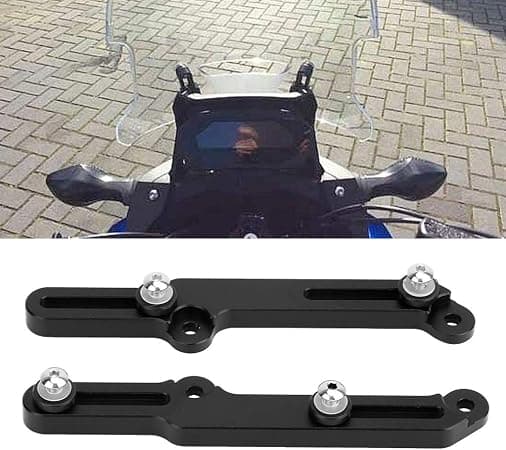 Motorcykelkanttrimmer - Vindrutefäste (Svart)