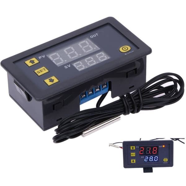 12V 20A W3230 LCD Digital Termostat Controller Regulator Højtemperaturalarm