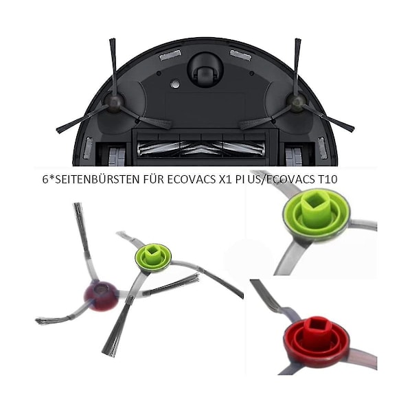 Tilbehørssæt til Deebot X1plus/ Deebot T10 Plus sugestation, hovedbørste, filtre, sidebørste