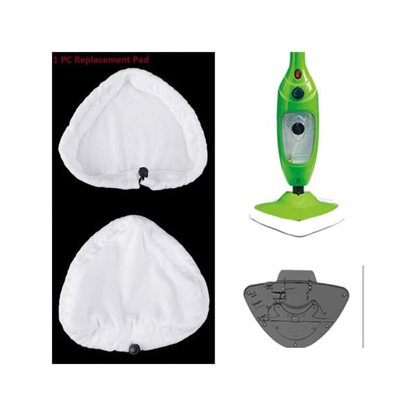 Rent, helt nyt, vaskbart og genanvendeligt mikrofiber dampmoppe-erstatningspude 1 stk.