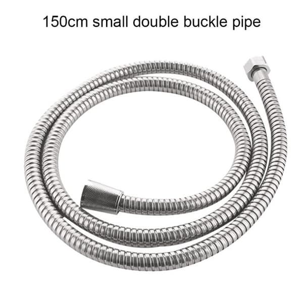 1 Duschslang, krom, dubbellåsning, mässing, 2,44 m, för standardfästen.
