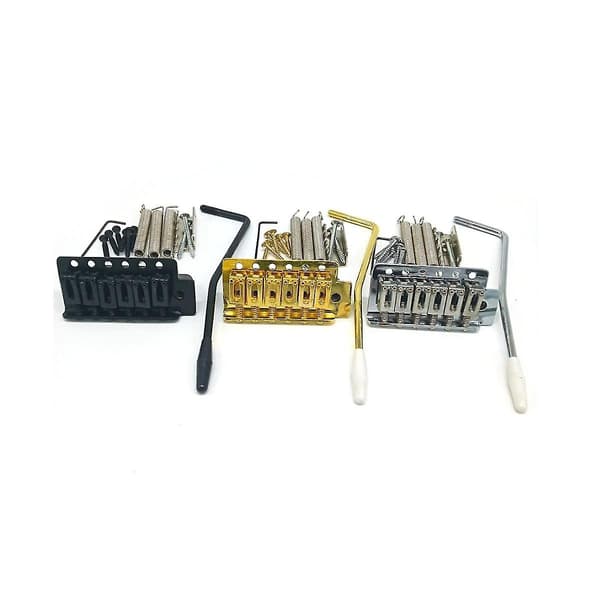 Gitarrdelar Tremolo Stall Sadel Krom Singel Rocker Tremolo Elgitarr Stall Guld Silver Svart