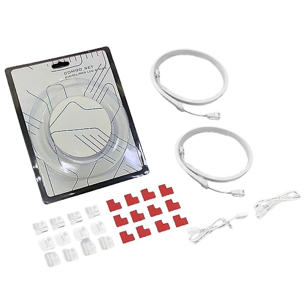 Cmbo Ljusremsa Argb Datorchassin Dekoration Led-remsa Set 400mm Lamptape