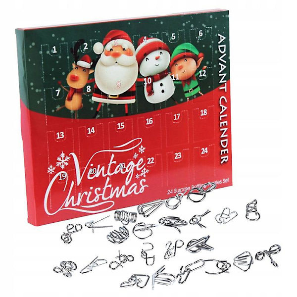 Adventskalender Metallpussel Pussel 24