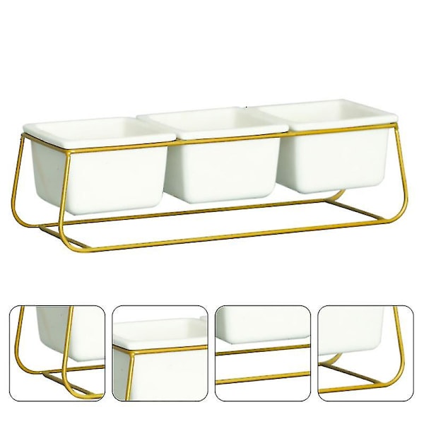 1 set Planter med järnställning