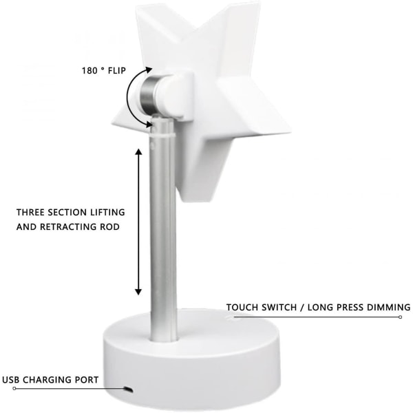 2024, solnedgangslys natlys projektor USB LED-lampe 180 graders rotation regnbue projektionslampe solnedgang