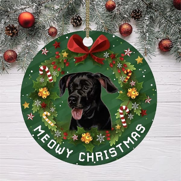Julpynt med rolig hunddesign - Hängande julgranspynt