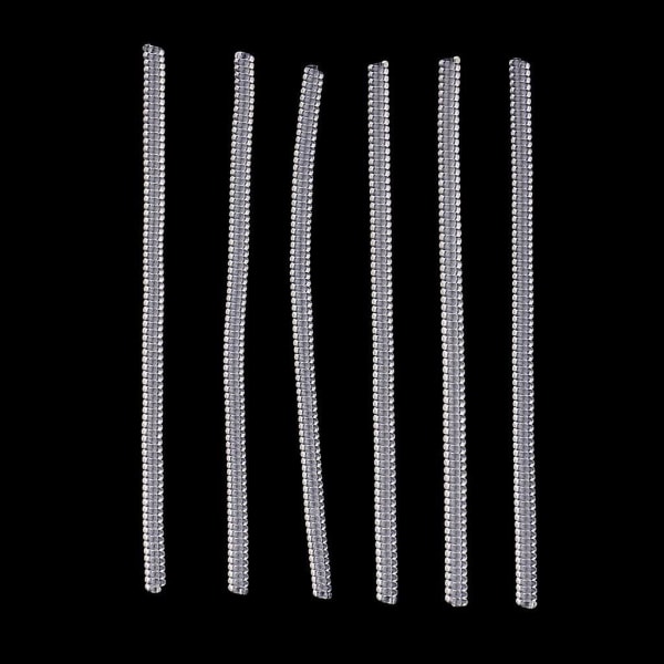 6 st ringstorleksjusterare - Universal passform - 10 cm lång - Genomskinlig, 6 st 3 mm