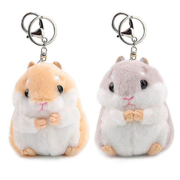 Set med 2 söta hamsterplyschdjur