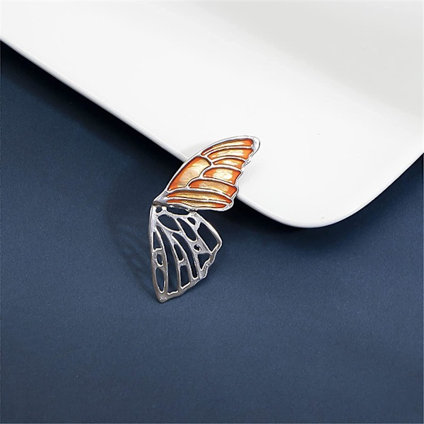 Fjärilsbrosch Stift Chic Romantisk Elegant Rhinestone Kristall Insekt Brosch Stift Kvinnor Corsage Sjal Sjal Kläder Tillbehör Bröllop Fest B
