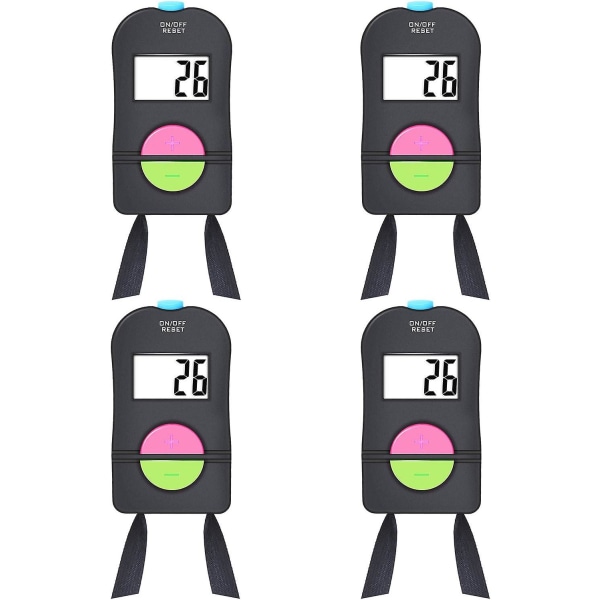 4st Bärbar digital elektronisk räknare Golf Sporträknare Manuell subtraktion Elektronisk räknare Elektronisk räknare