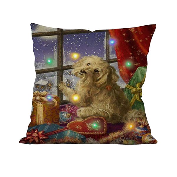 Julbelysning LED Kuddfodral Heminredning Kuddfodral Soffa Blinkande