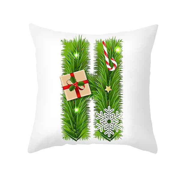 Julkuddeöverdrag med glitter, soffkudde, hemdekoration