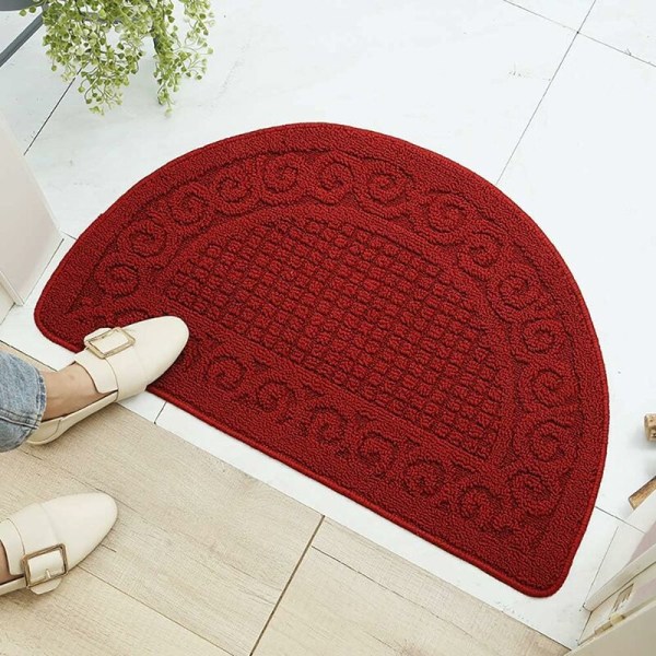 Indoor Entrance Mat, Durable Non-Slip Mat, Indoor Doormat, Absorbent Rugs, Entrance Mat, Machine Washable Entrance Doormats 40 63CM, Saffron