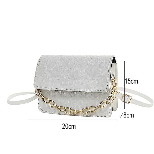 Liten axelväska för kvinnor, liten handväska crossbody väskor plånböcker mini handväskor axelväska vit
