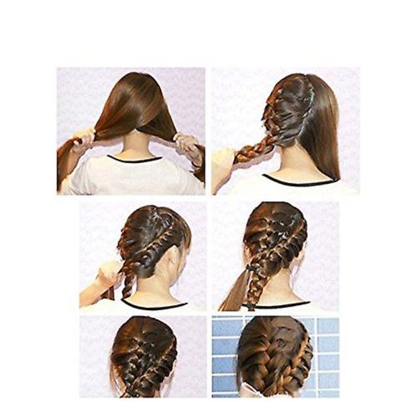 2 st Dammode Magic Hårstyling Clip Stick Braid Tool Hårtillbehör