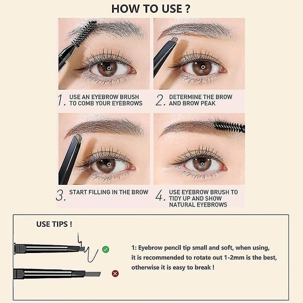 Kosmetik Micro-fine Stays On All Day, Dark Brow-26 (grå)