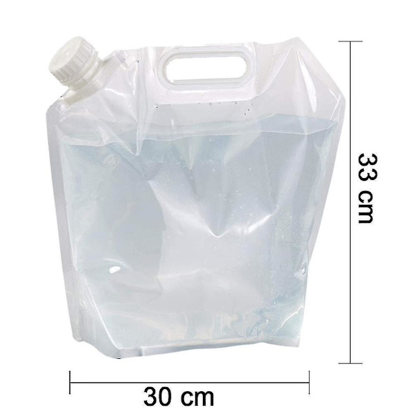 Hopfällbar vattenbehållare, BPA-fri plastvatten hopfällbar bärare（5L）