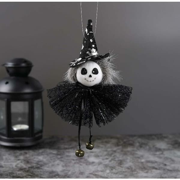 Halloween Fest Dekoration Græskar Spøgelse Heks Sort Kat Charme Halloween Tema Design