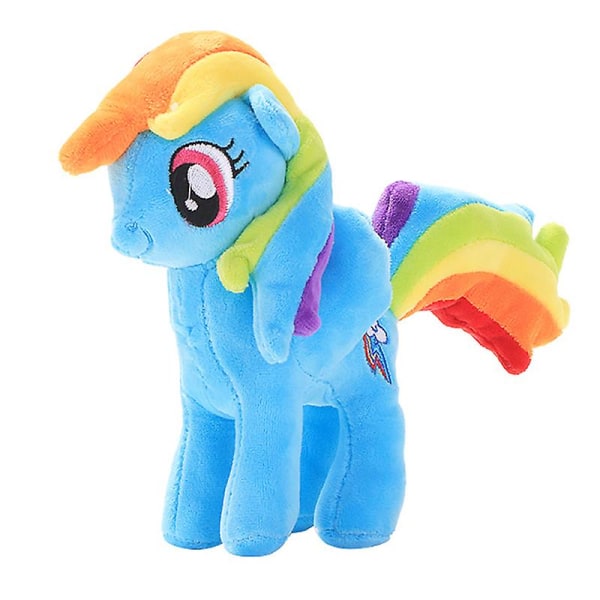6st My Little Pony Twilight Sparkle Pinkie Pie Rainbow Dash Ponnyleksak fylld plyschdocka Vänskap är magic present till tjej20cm