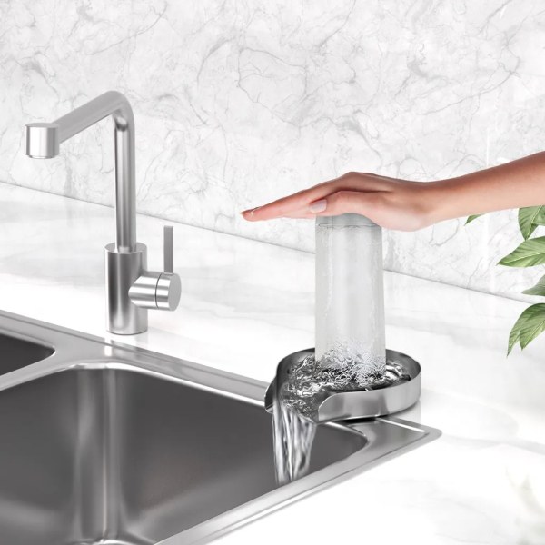 Glastvätt Automatisk kökstvätt Högtrycksmuggtvätt Diskbänk för koppar, flaskor, muggar