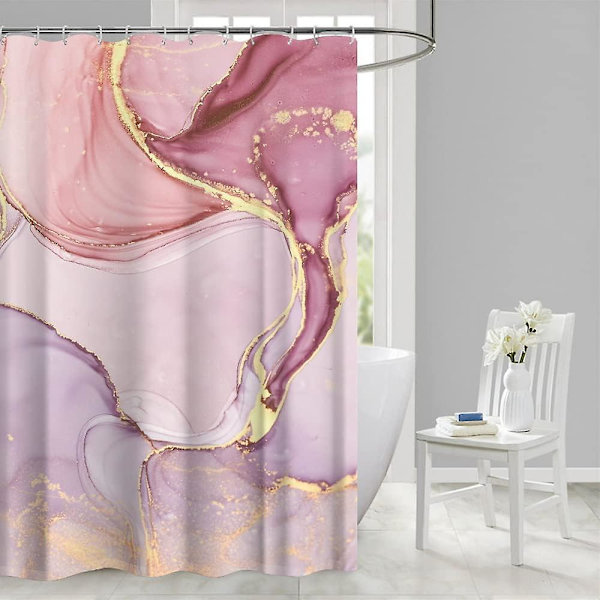 Duschdraperi, polyester badrumsdraperi duschdraperi explosionssäker duschdraperi, 71x71 tum