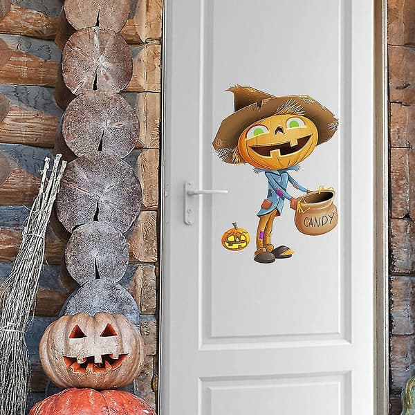 Pumpkinspojke Halloween Dekaler Glas Vardagsrum Sovrum Dekoration Väggdekal